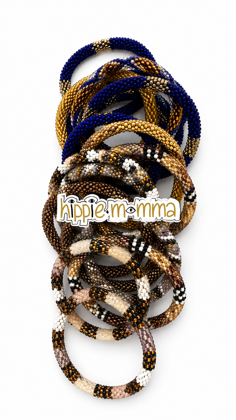 Stunning Beaded handmade Bracelets, set of 18-RANDOM Color Combination