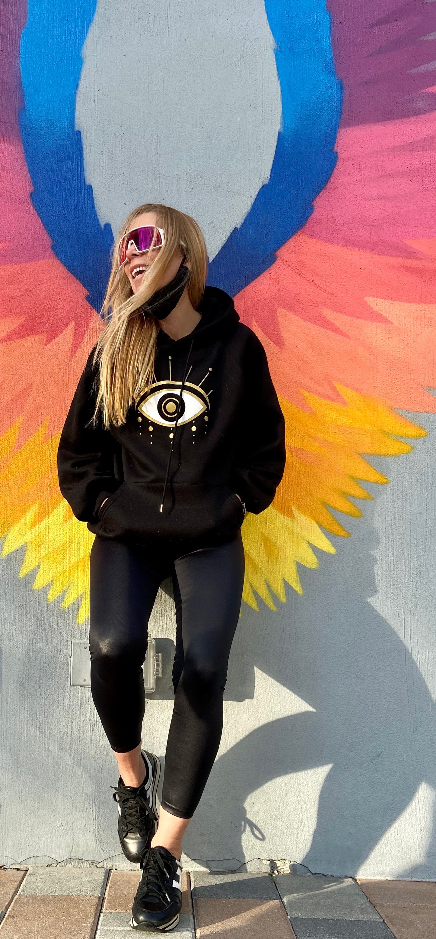 HippieMomma Sweatshirt - Black-White