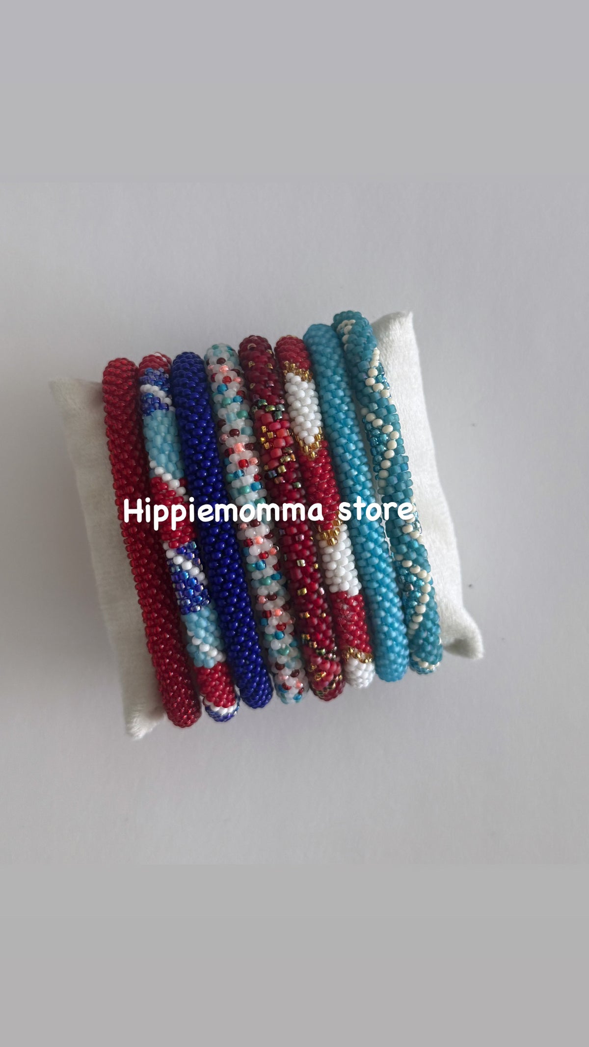 Stunning Beaded handmade Bracelets, set of 8