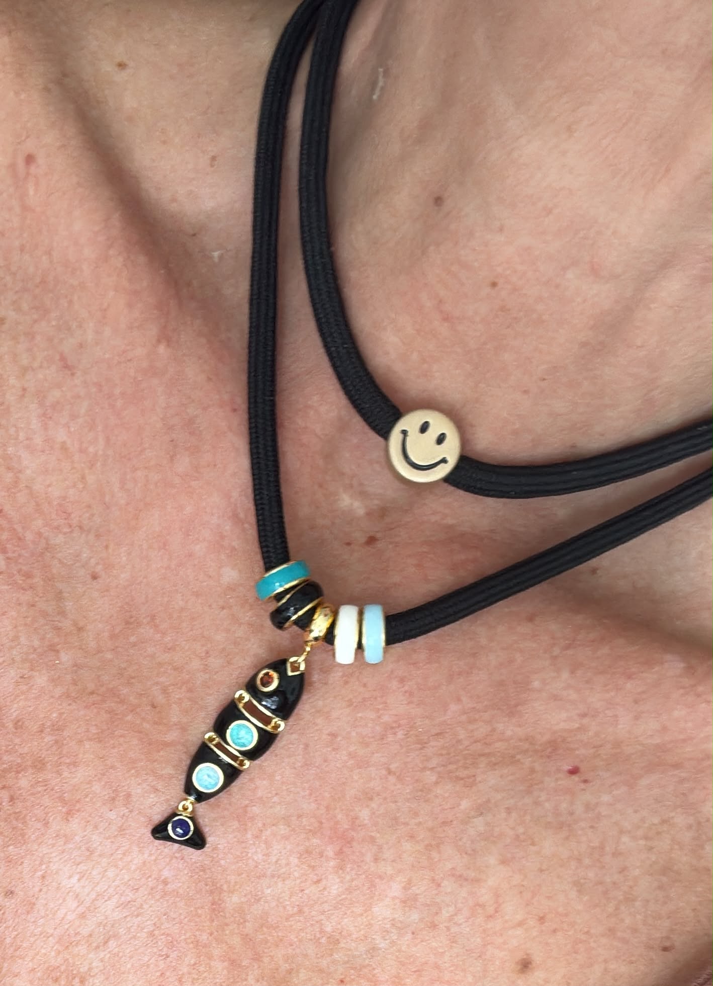 Handmade Rubber Fish Choker
