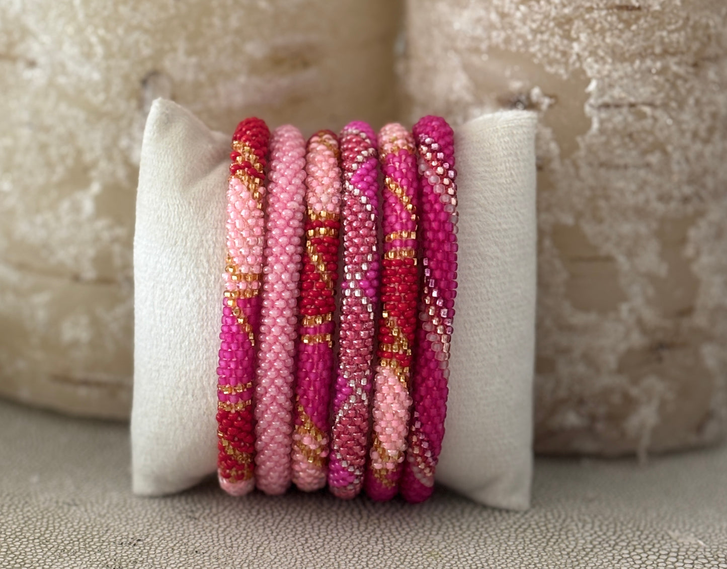 Handmade Boho Bracelets- Hippie momma-red