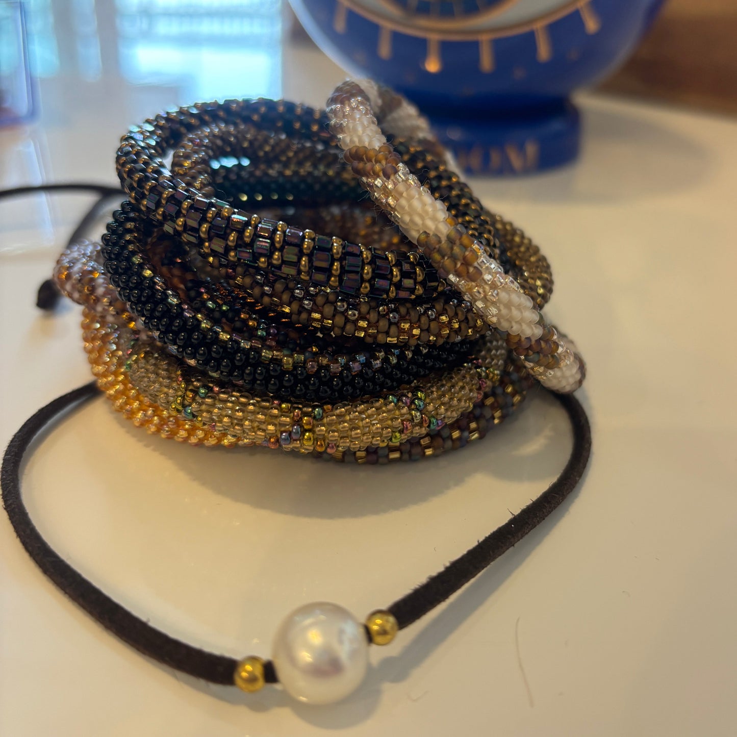 Handmade Boho Bracelets- Set of Hippie momma Jewelry