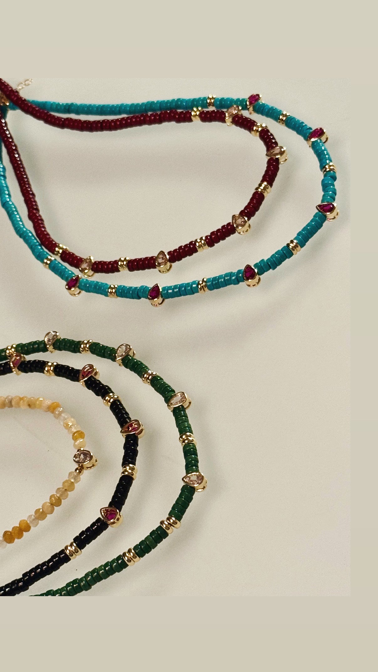 Miami Glow Hematite Necklace