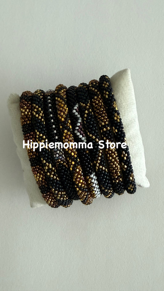 Stunning Beaded handmade Bracelets, set of 8
