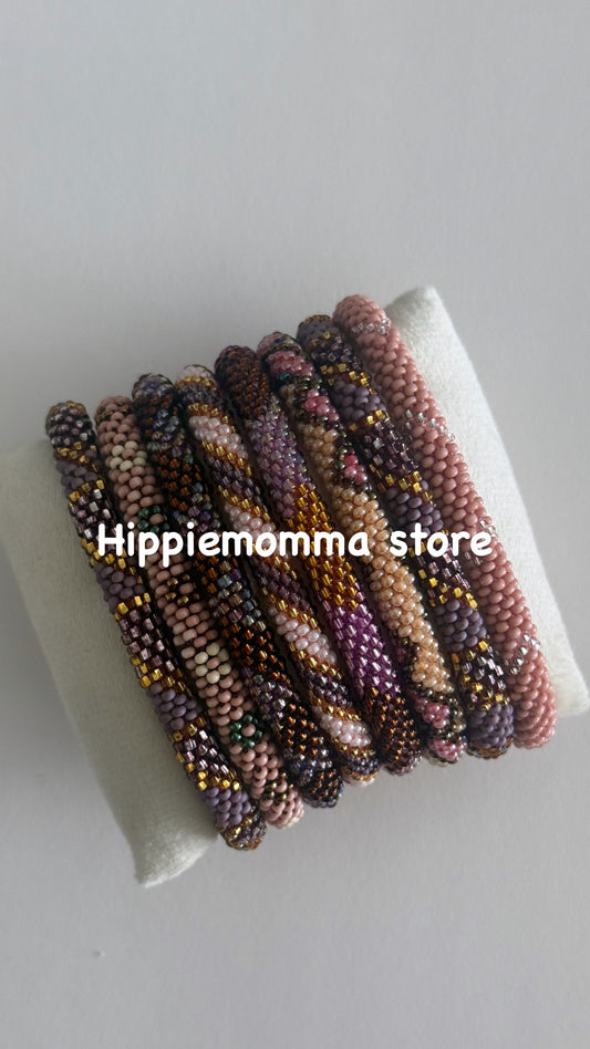 Stunning Beaded handmade Bracelets, set of 8
