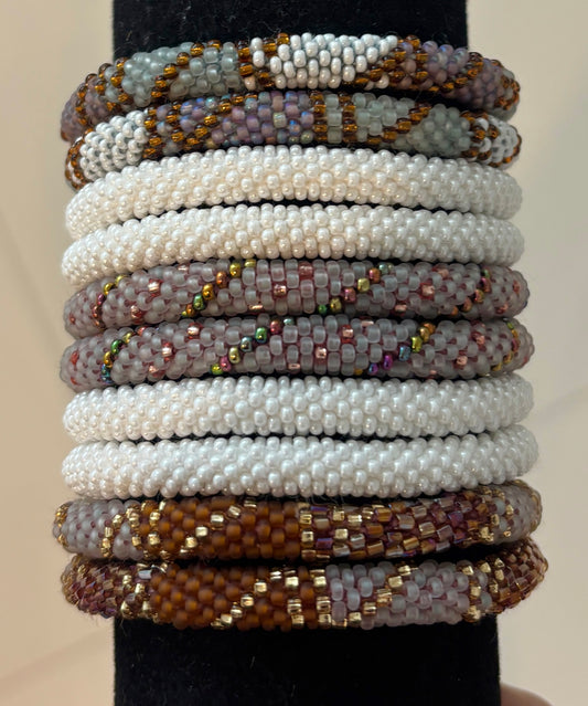 Black and White  Bracelet Set