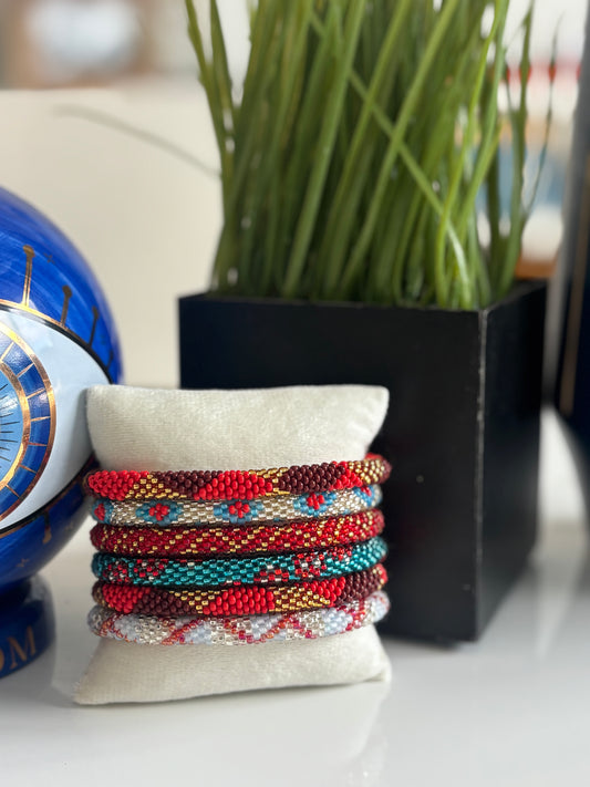 Red Sky Bracelet Set