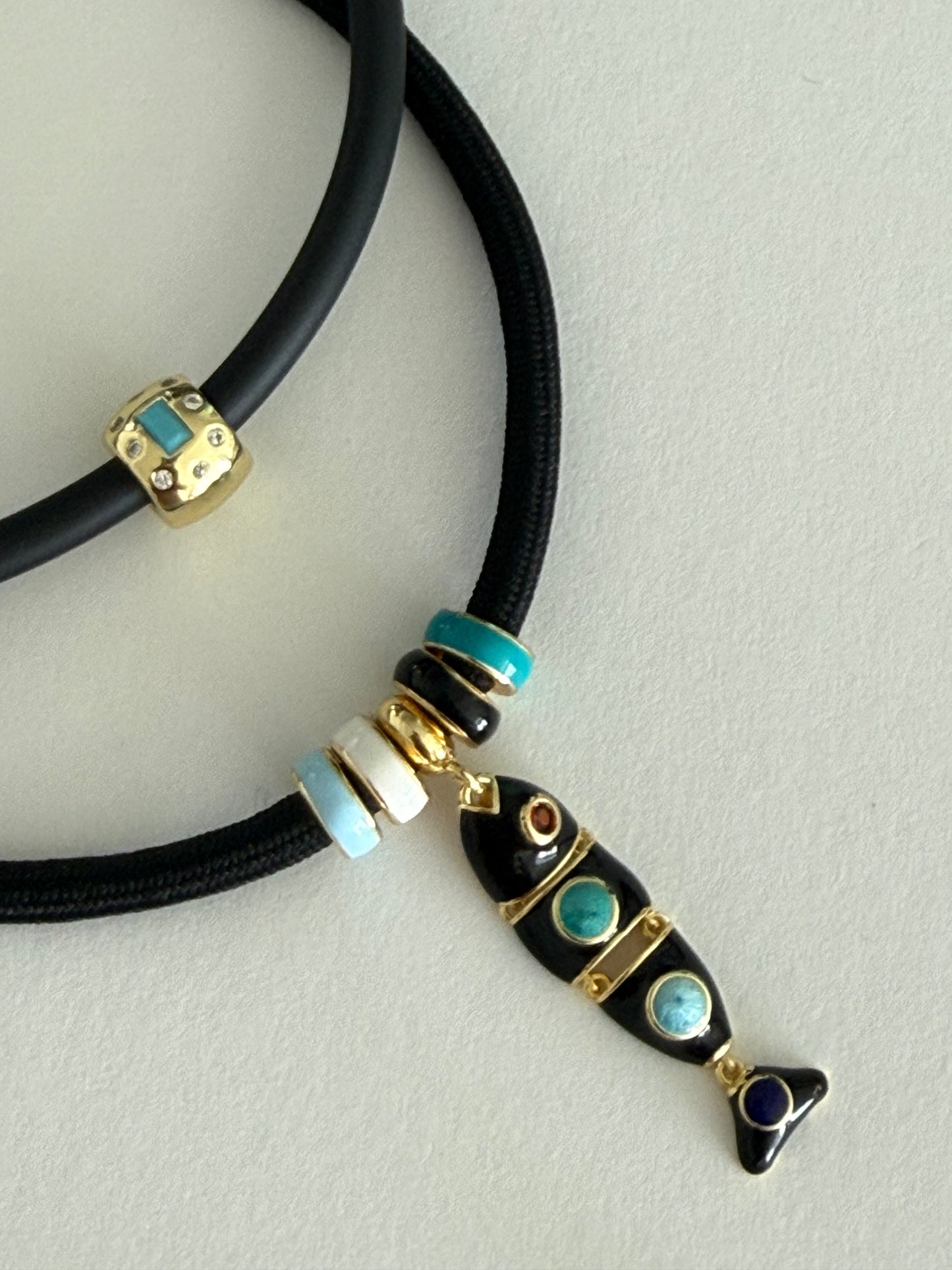 Handmade Rubber Fish Choker